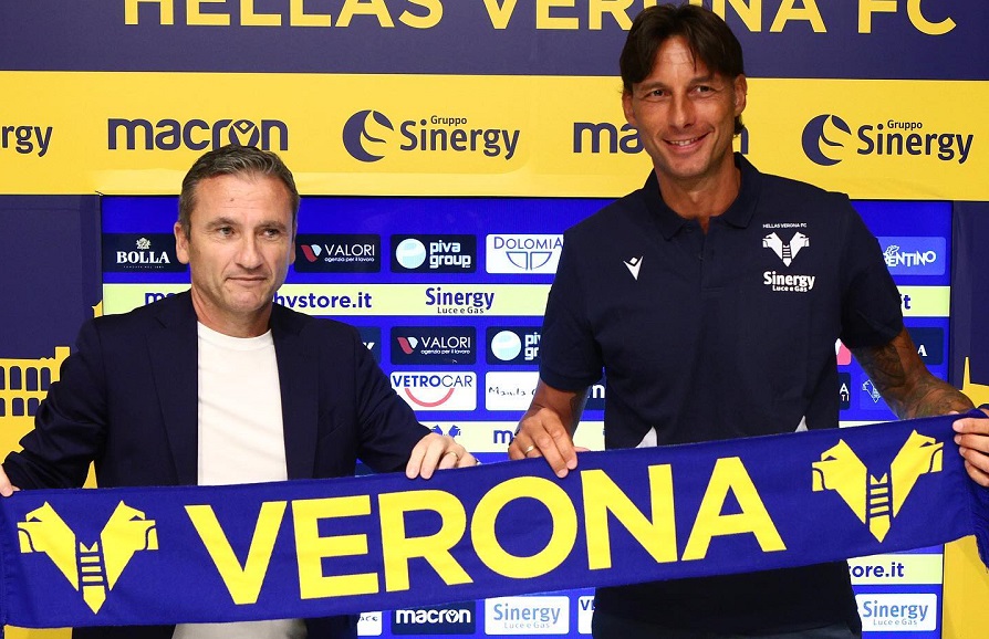 Cioffi si presenta ufficialmente come nuovo tecnico del Verona
